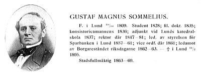 Photograph of Gustaf Magnus Sommelius