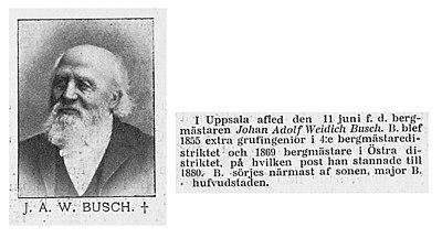 Photograph of Jacob Adolf Wedich Busch