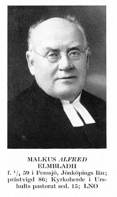 Photograph of Alfred Elmbladh