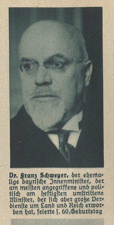 Photograph of Franz Xaver Schweyer