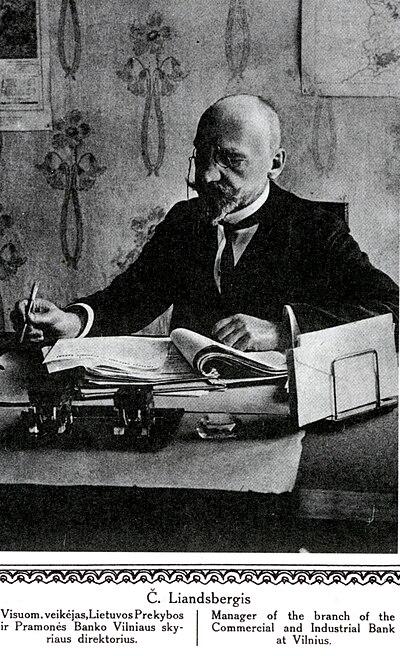Photograph of Česlovas Liandsbergis