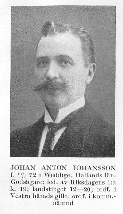Photograph of Johan Anton Johansson