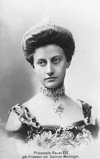 Photograph of Princess Feodora of Saxe-Meiningen