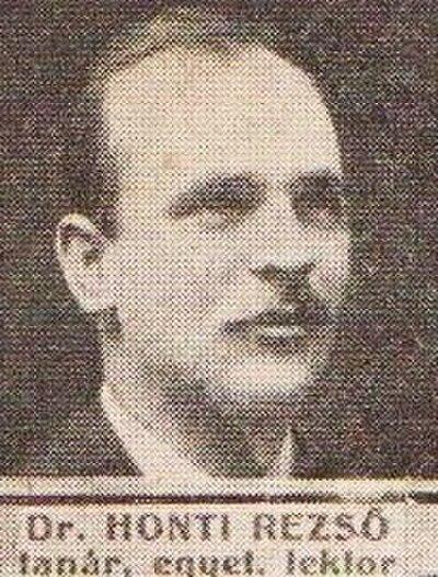 Photograph of Rezső Honti