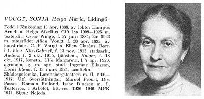 Photograph of Sonja Vougt