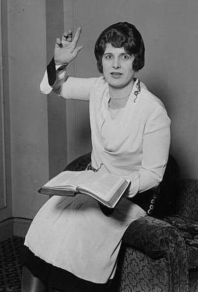 Photograph of Aimee Semple McPherson