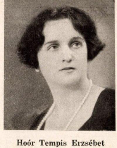 Photograph of Erzsébet Hoór Tempis