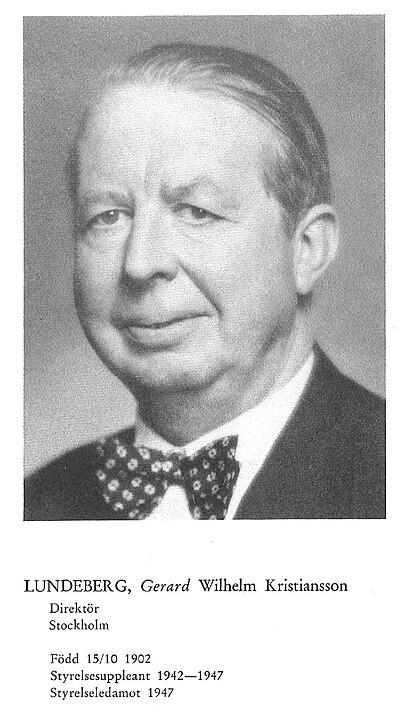 Photograph of Gerard Lundeberg